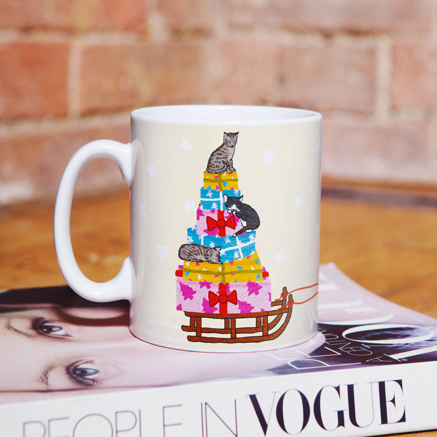 Cat Christmas Mug By GOkittie  notonthehighstreet.com