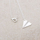 origami plane necklace by junk jewels | notonthehighstreet.com