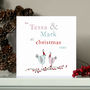 Personalised Couples Christmas Card, thumbnail 1 of 2