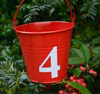 Personalised Letter Style Red Buckets, 6 of 6