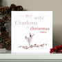 Personalised Wife / Girlfriend Christmas Card, thumbnail 1 of 4