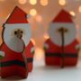 Eight Little Santa Decorations, thumbnail 3 of 3