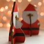 Eight Little Santa Decorations, thumbnail 2 of 3
