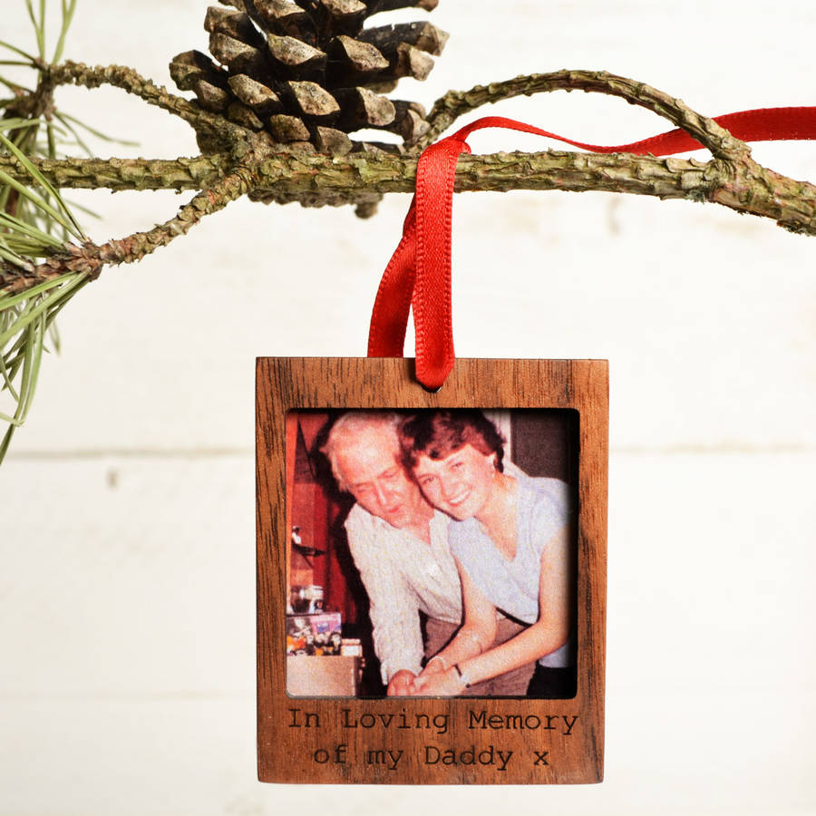 In Memory Of' Polaroid Christmas Decoration By Create Gift Love