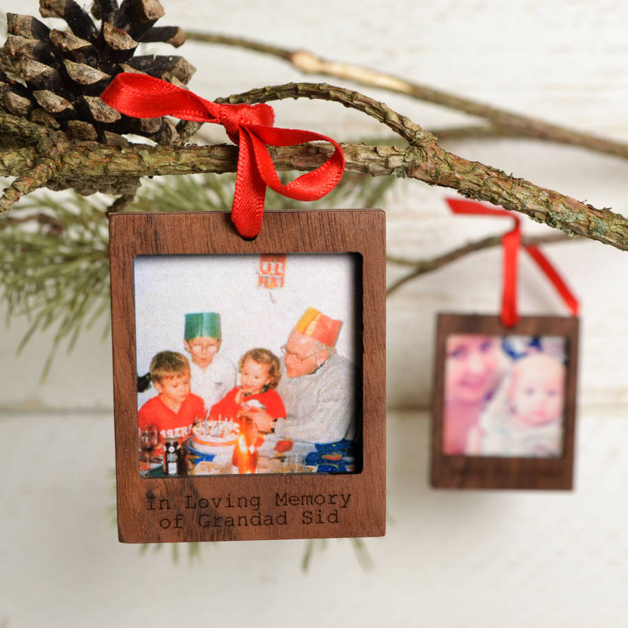 'In Memory Of' Polaroid Christmas Decoration, 1 of 4