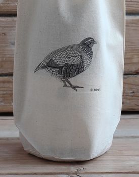 Partridge Cotton Bottle Bag, 3 of 3
