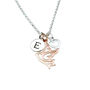 Sterling Silver And Rose Gold Plated Dove Necklace, thumbnail 2 of 5