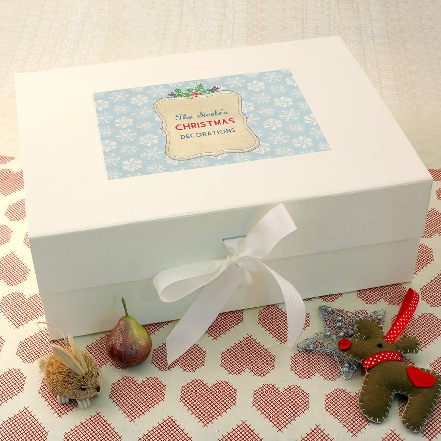 Personalised Christmas Keepsake Box By Made by Ellis