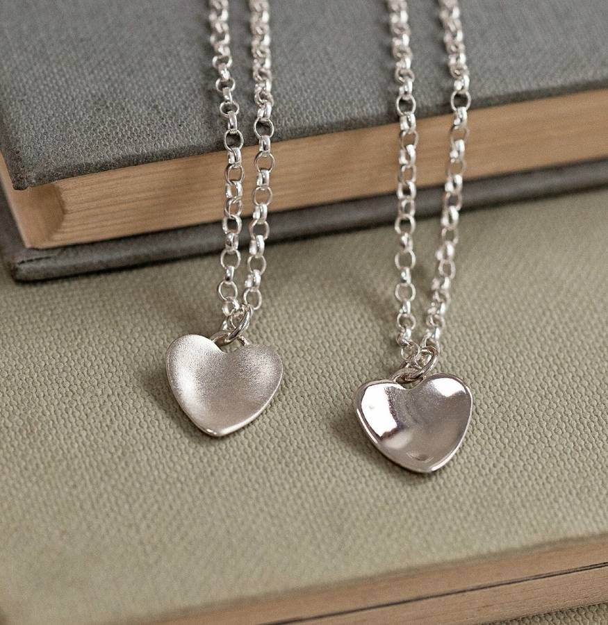silver handmade heart necklace by alison moore designs ...