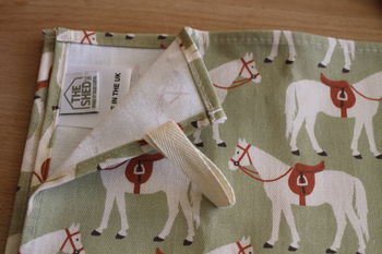 Fergie Horse Design Cotton Tea Towel, 4 of 7