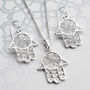 Sterling Silver Fatima Hand Jewellery Set, thumbnail 1 of 6