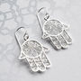 Sterling Silver Fatima Hand Jewellery Set, thumbnail 3 of 6