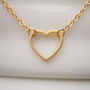 Gold Plate Heart Necklace, thumbnail 2 of 4