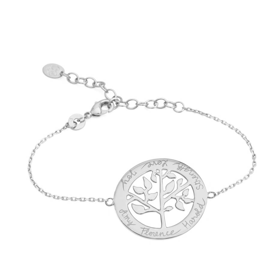 Personalised Tree Of Life Chain Bracelet By Merci Maman ...