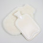 Merino Wool Hot Water Bottle Cover Cream Or Grey, thumbnail 1 of 5