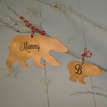 Copper Mummy Or Baby Bear Decorations, 4 of 5
