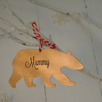 Copper Mummy Or Baby Bear Decorations, 3 of 5