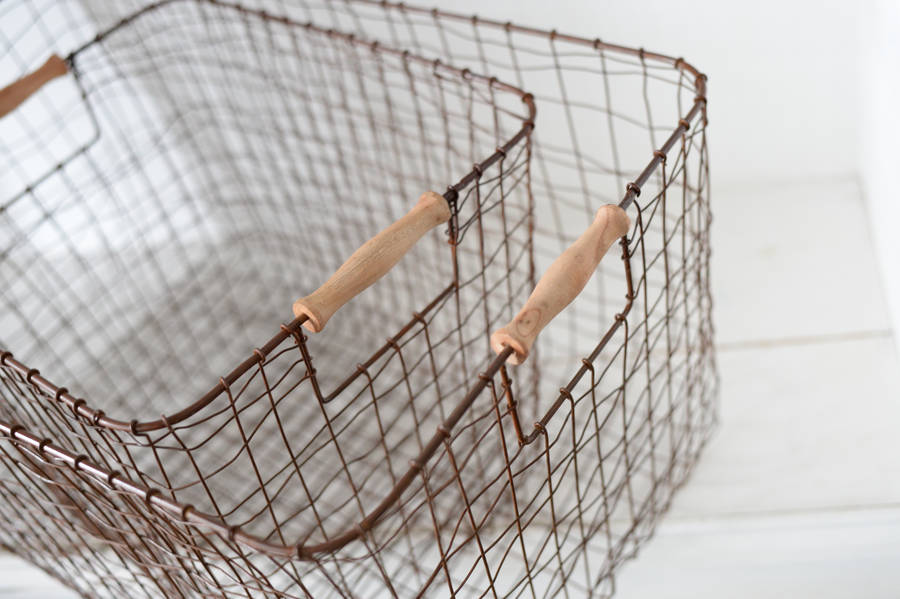 set of two wire storage baskets by the forest & co