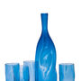 Hand Blown Glass Decanter With Four Glasses, thumbnail 1 of 3