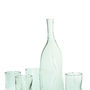 Hand Blown Glass Decanter With Four Glasses, thumbnail 2 of 3