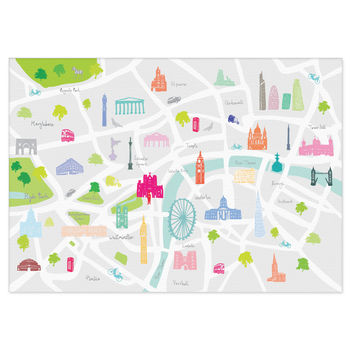 Map Of London Print, 4 of 5