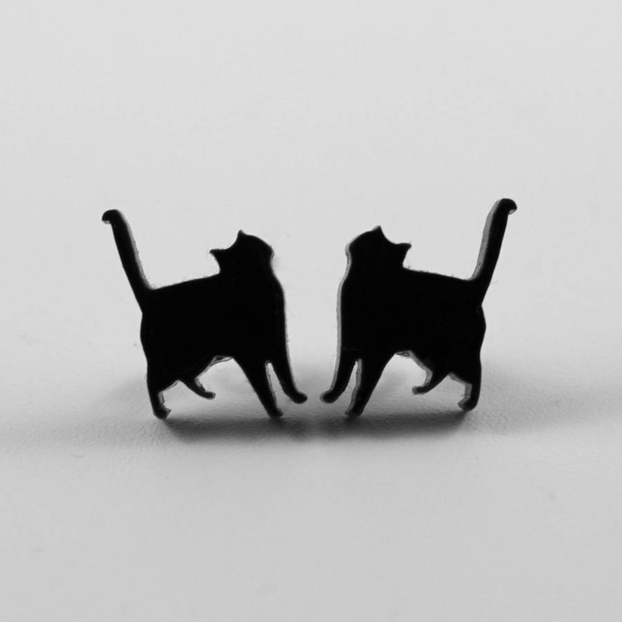 Cat Stud Earring Set By Jules and Clem