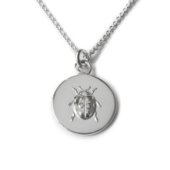 Sterling Silver Lucky Ladybird Necklace, 3 of 7