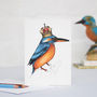 Kingfisher In A Crown Card, thumbnail 2 of 2