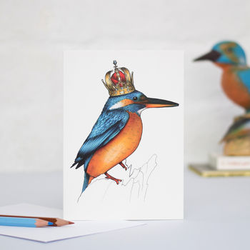 Kingfisher In A Crown Card, 2 of 2