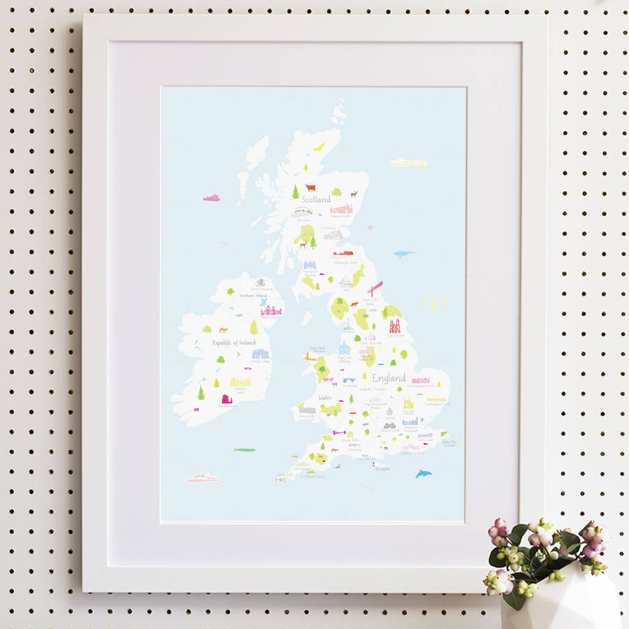 british wonders art print by holly francesca