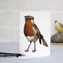 Robin In A Flat Cap Card, thumbnail 2 of 2