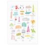 A To Z Of New York City Print, thumbnail 3 of 5