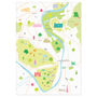Map Of Hampton Court + Surrounding Area Print, thumbnail 3 of 5
