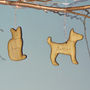 Personalised Gingerbread Family Bamboo Decorations, thumbnail 2 of 2