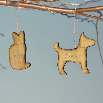 Personalised Gingerbread Family Bamboo Decorations, 2 of 2