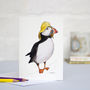 Puffin In A Sou'wester Card, thumbnail 2 of 2