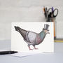 Pigeon In A Top Hat Card, thumbnail 2 of 2