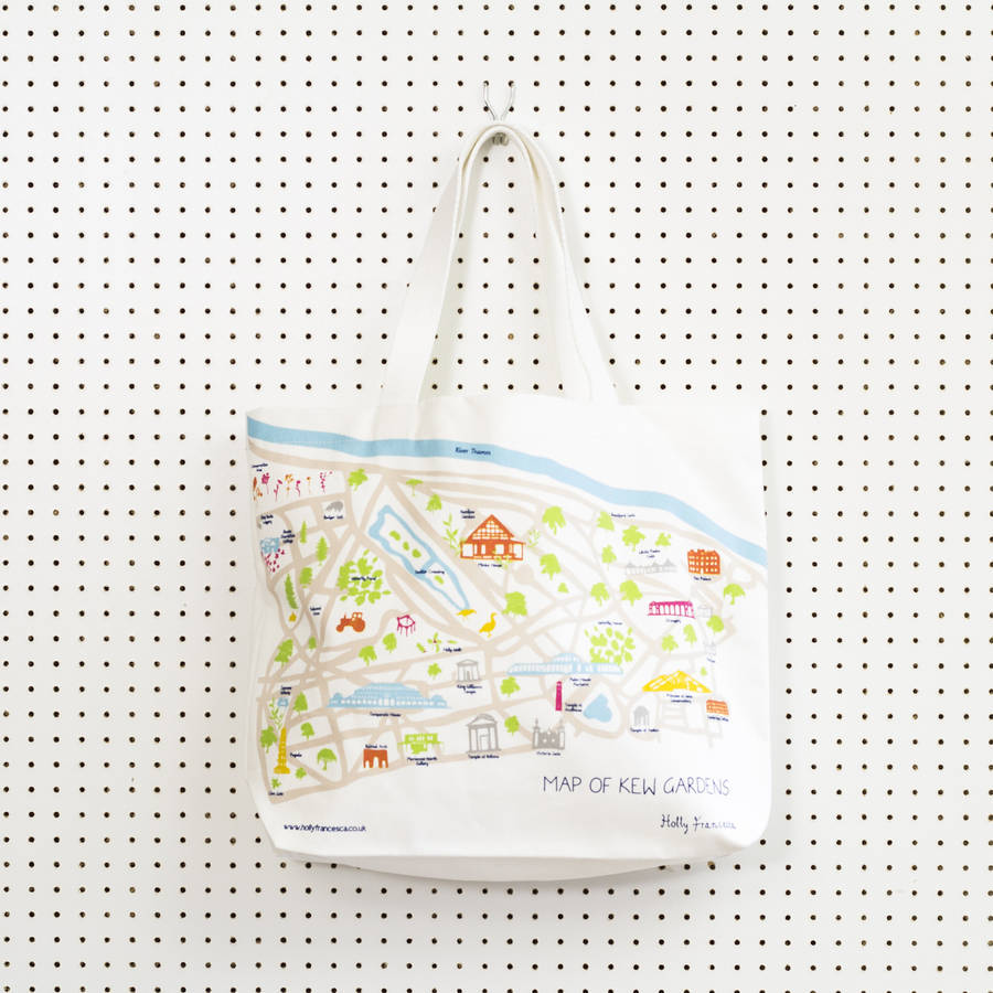 map of kew gardens tote bag by holly francesca