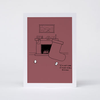 'I'm Not Sure If Mine is Big Enough' Card, 3 of 4