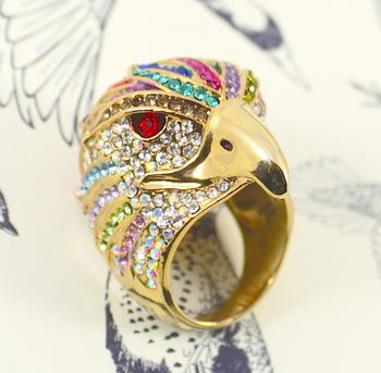 Amy Crystal Eagle Ring, 3 of 4