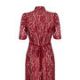 Forties Style Dress With Sweetheart Neckline Ruby Lace, thumbnail 4 of 4
