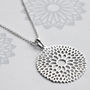 Sterling Silver Chrysanthemum Necklace, thumbnail 1 of 10