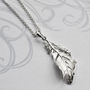 Sterling Silver Soft Feather Jewellery Set, thumbnail 2 of 5
