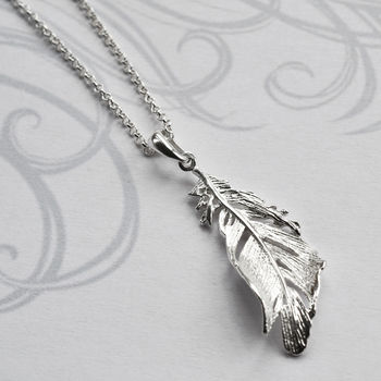 Sterling Silver Soft Feather Jewellery Set, 2 of 5