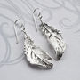 Sterling Silver Soft Feather Jewellery Set, thumbnail 3 of 5