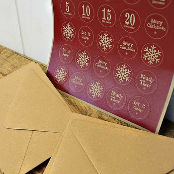 Advent Envelopes And Stickers Set, 5 of 5