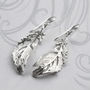 Sterling Silver Soft Feather Necklace, thumbnail 3 of 5