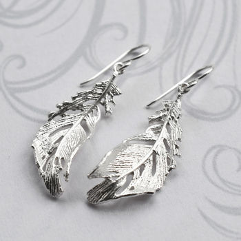 Sterling Silver Soft Feather Necklace, 3 of 5