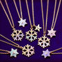 Enamel Star Necklace And Snowflake Necklace, thumbnail 1 of 7