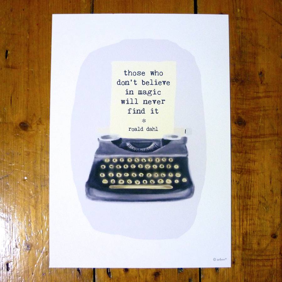 Type Your Own Message Typewriter Print By Arbee